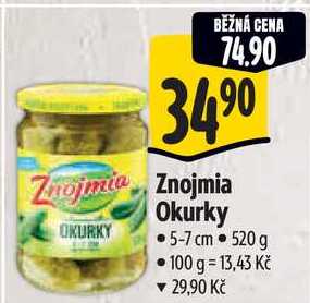 Znojmia Okurky, 520 g