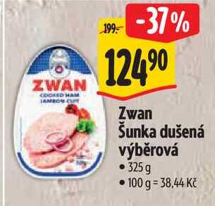 Zwan Šunka dušená výběrová, 325 g