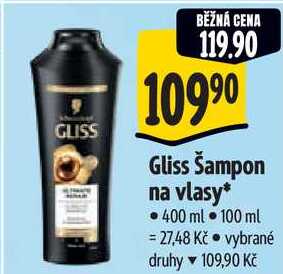 Gliss Šampon na vlasy, 400 ml