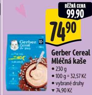 Gerber Cereal Mléčná kaše, 230 g