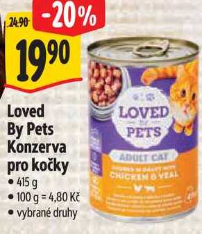 Loved By Pets Konzerva pro kočky, 415 g 