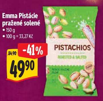 Emma Pistácie pražené solené, 150 g