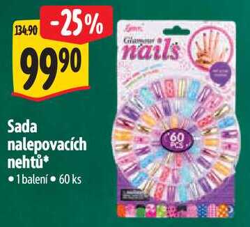 Sada nalepovacích nehtů