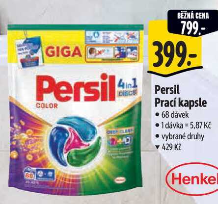 Persil Prací kapsle, 68 dávek 