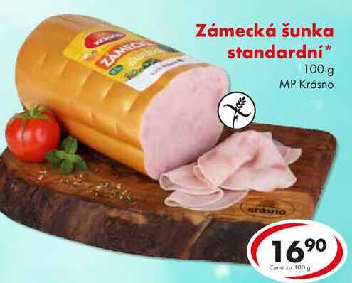 Zámecká šunka standardní, 100 g 