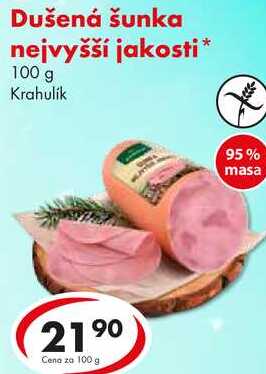 Dušená šunka nejvyšší jakosti, 100 g