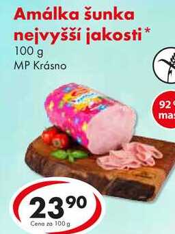 Amálka šunka nejvyšší jakosti, 100 g