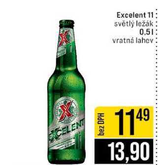 Excelent 11 světlý ležák 0.5l
