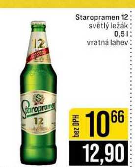 Staropramen 12 světlý ležák 0,5l