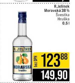 R.Jelinek Moravská 38% Švestka Hruška 0,5l