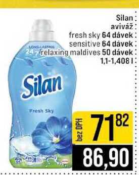 Silan aviváž fresh sky 64 dávek sensitive 64 dávek 24 relaxing maldives 50 dávek 1,1-1,408l