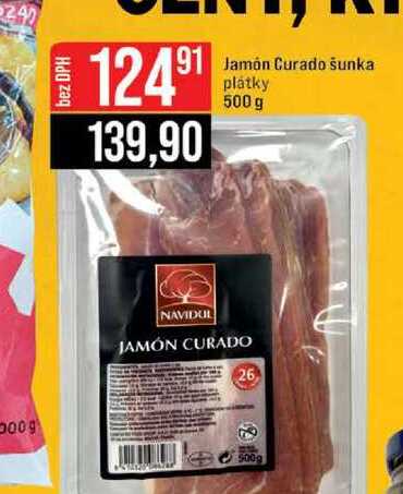 Jamón Curado šunka plátky 500 g