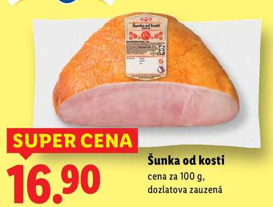 Šunka od kosti, cena za 100 g