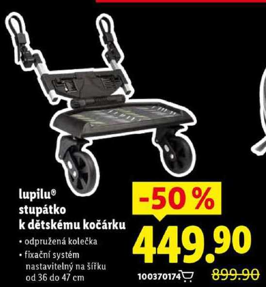 lupilu stupátko k dětskému kočárku
