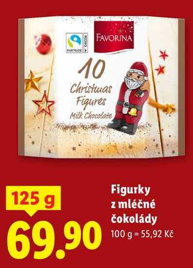 Figurky z mléčné čokolády, 125 g