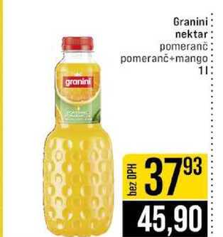 Granini nektar pomeranč pomeranč+mango 1l