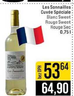 Les Sonnailles Cuvée Spéciale Blanc Sweet Rouge Sweet Rouge Sec 0,75l
