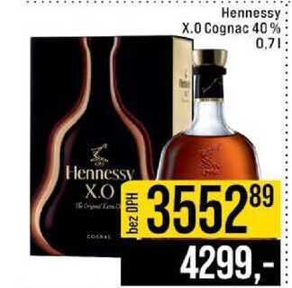 Hennessy X.0 Cognac 40% 0,7l