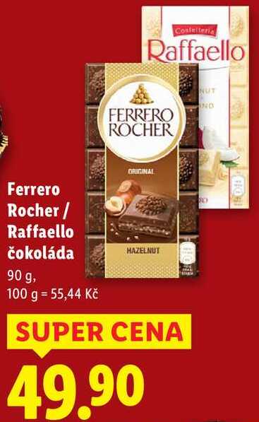 Ferrero Rocher/Raffaello čokoláda, 90 g