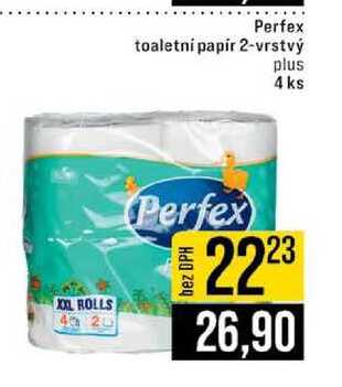 Perfex toaletni papir 2-vrstvý plus 4 ks