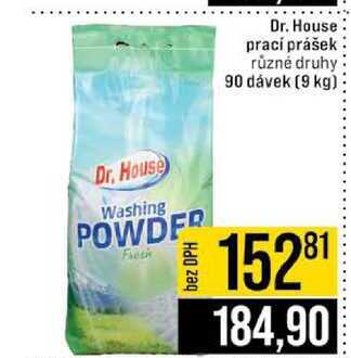 Dr. House prací prášek různé druhy 90 dávek (9 kg)