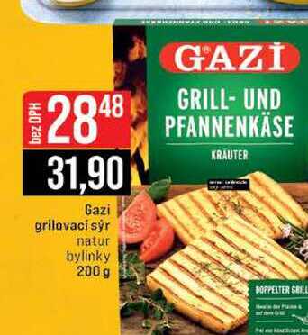 Gazi grilovací sýr natur bylinky 200 g 