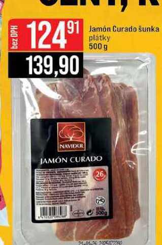 Jamón Curado šunka plátky 500 g 