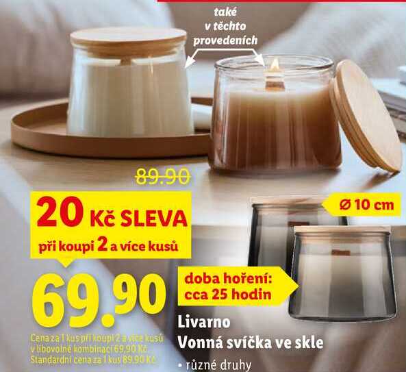 Livarno Vonná svíčka ve skle