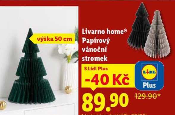 Livarno home Papírový vánoční stromek