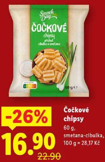 Čočkové chipsy, 60 g