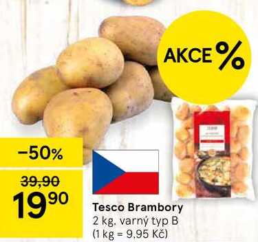 Tesco Brambory, 2 kg, varný typ B 