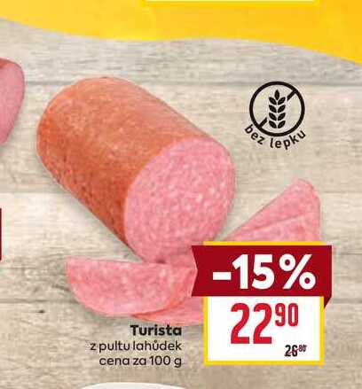 Turista z pultu lahůdek cena za 100 g