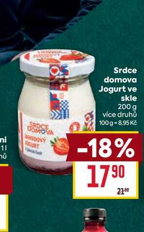 Srdce domova Jogurt ve skle 200 g