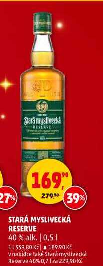 STARÁ MYSLIVECKÁ RESERVE, 0,5 l