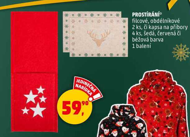 PROSTÍRÁNÍ, 1 balení