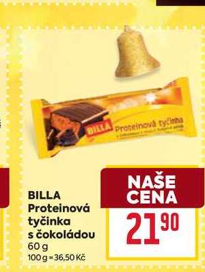 BILLA Proteinová tyčinka s čokoládou 60 g