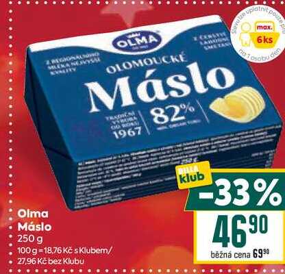 Olma Máslo 250g