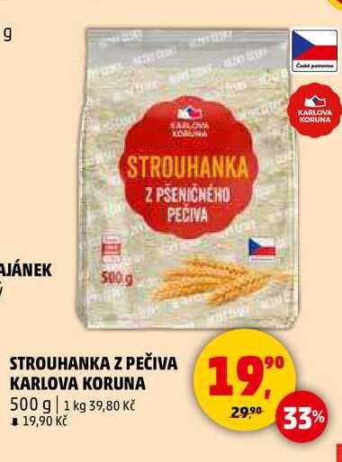 STROUHANKA Z PEČIVA KARLOVA KORUNA, 500 g 