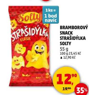 BRAMBOROVÝ SNACK STRAŠIDÝLKA SOLTY, 55 g