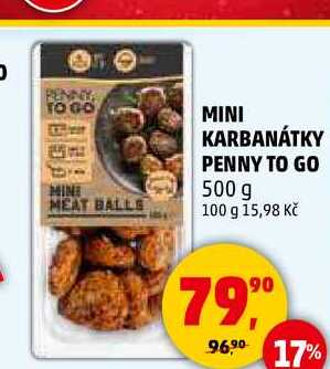 MINI KARBANÁTKY PENNY TO GO, 500 g