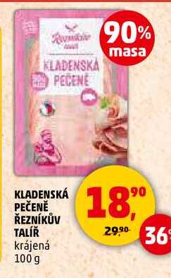 KLADENSKÁ PEČENĚ ŘEZNÍKŮV TALÍŘ, 100 g