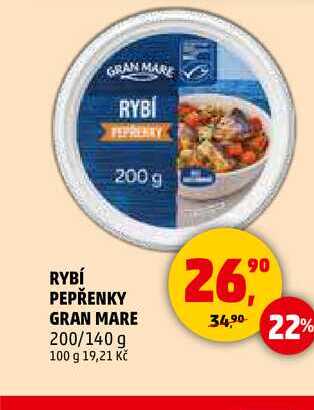 RYBÍ PEPŘENKY GRAN MARE, 200 g