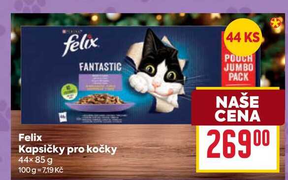 Felix Kapsičky pro kočky 44× 85 g 