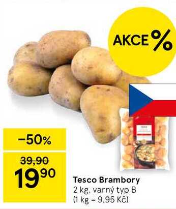 Tesco Brambory, 2 kg, varný typ B