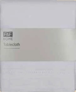 F&F Home Ubrus bílý se zlatým lemováním