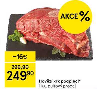 Hovězí krk podplecí, 1 kg