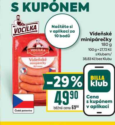 Vídeňské minipárečky 180g