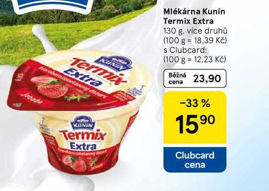 Mlékárna Kunín Termix Extra, 130 g 