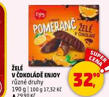 ŽELÉ V ČOKOLÁDĚ ENJOY, 190 g