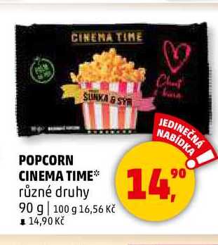 POPCORN CINEMA TIME, 90 g